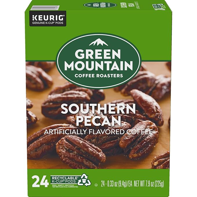 Green Mountain Coffee Roasters Southern Pecan Keurig Single-Serve K-Cup pods, Light Roast Coffee, 96 Count