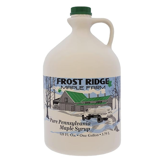 Frost Ridge Maple Farm, Organic Maple Syrup, Grade A, Gallon (128 FL Oz), Dark Robust (formerly Grade B)