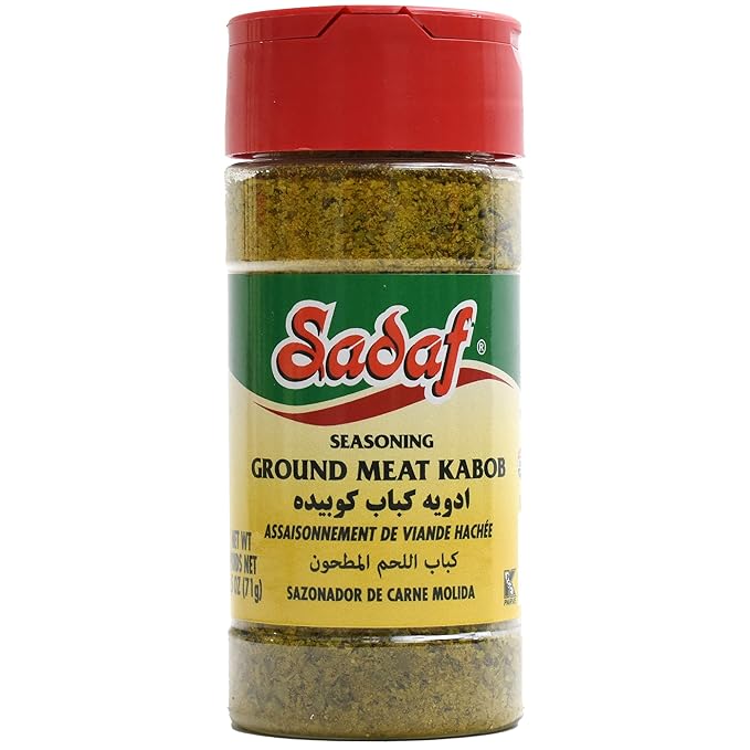 Sadaf Ground Meat Kabob Seasoning 3 x 2.5 oz - Middle eastern and mediterranean kebab spices and seasonings mix - Kosher-(Pack of 3)