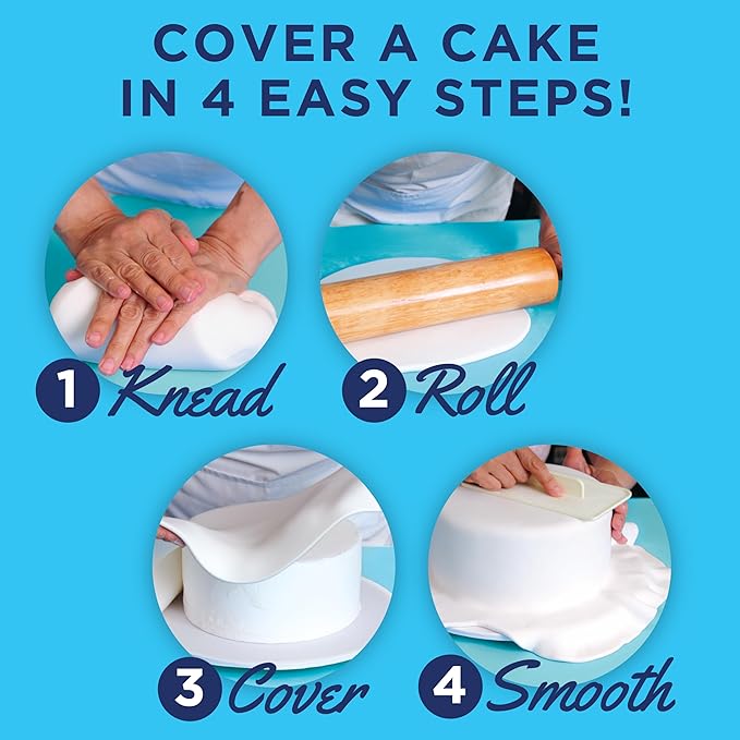 Satin Ice Fondant for Cake Decorating, Dark Chocolate (2 Pound)
