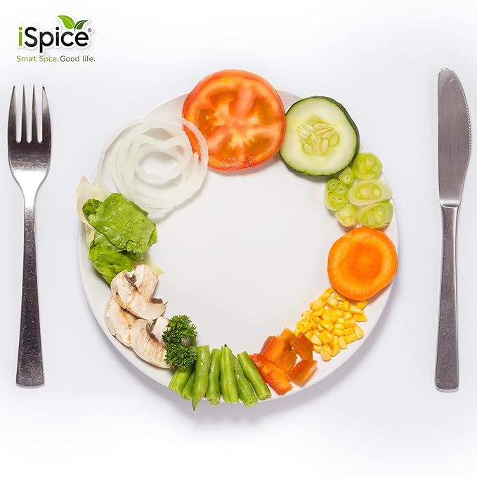 iSpice - Salt-Free | Sugar free | 100% Pure Wellness Vegetable Fat Free Super Spice Blend | All Natural | Ready to use as is | No preparation is necessary