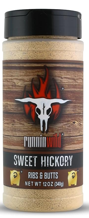 Pork Candy Sweet Hickory Pork Rub Seasoning | Pork Butt Rub, Rib Rub & Chicken Rub | Premium Ingredients | No Artificial Flavors | Runnin Wild Foods, 12 ounces