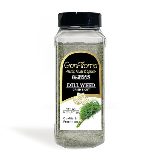 GranAroma Dill Weed, Aromatic Herb for Cooking, Pickling, and Seasoning (6 Ounce)