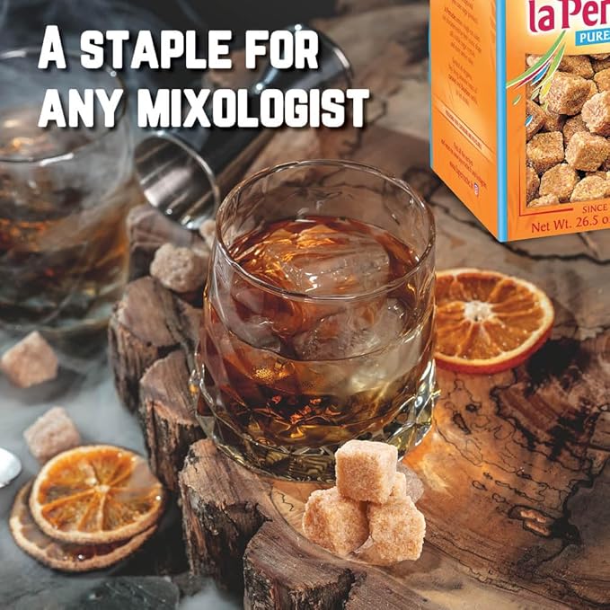 La Perruche Pure Cane Brown Sugar Cubes (750g/1.65lb box) | Ideal Sugar Cubes for Coffee | Pack of 4