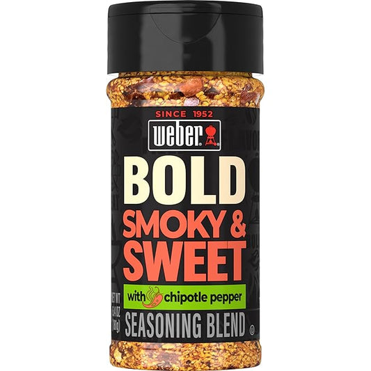 Weber BOLD Smokey & Sweet Seasoning Blend, 6.4 oz