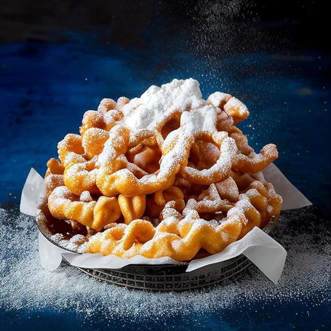 Flossie???Famous Funnel Cake Mix, 24 oz ??Resealable & Reusable Packaging, Make Authentic Carnival Funnel Cakes at Home, Just Add Water, Delicious Cake Mix