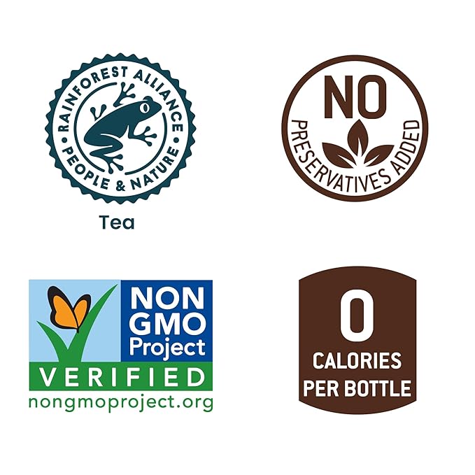 Tejava Peach Black Tea, 6 Pack 16.9 oz PET, Unsweetened, Ready-to-Drink Premium Iced Tea