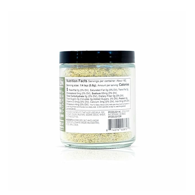 Spiceology - Rosemary Dijon Spice Blend - All-Purpose Rubs, Spices and Seasonings - Use on: Dressings, Sauces, Turkey, Lamb, Asparagus, Pork Loin, Popcorn, Chicken, Potatoes, or Prime Rib - 4.6 oz