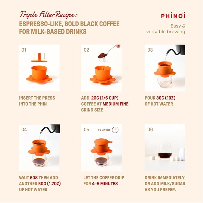 ??Vietnamese Coffee Dripper ??MIX COLORS ??Pour Over Coffee Maker with Flower Design ??Reusable Coffee Filter for Sustainable Brewing (Black + Red)
