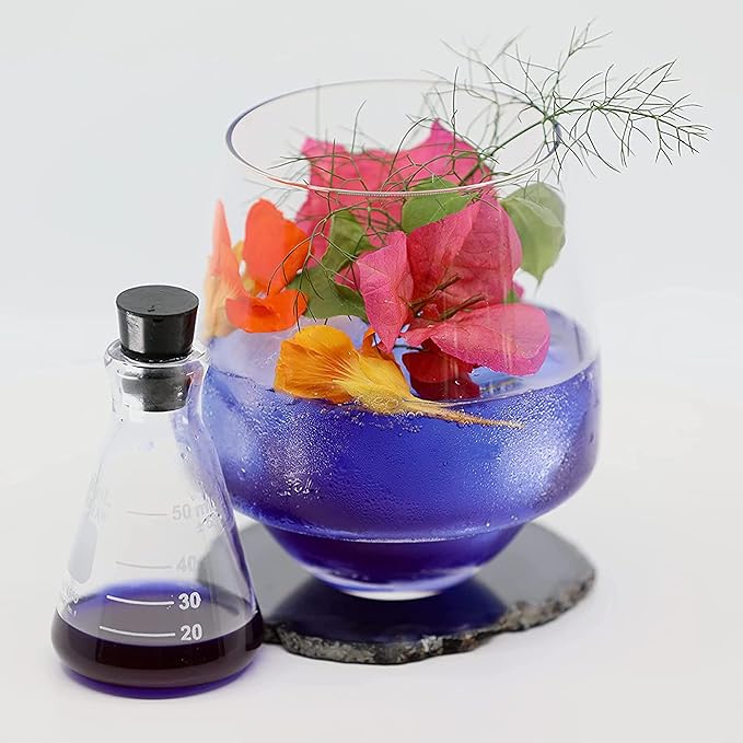 Top Hat Butterfly Truth Serum - Butterfly Pea Floral Extract - Blue Flower Tea Tincture - Blue Bitters - Unsweetened - Non-Alcoholic - Make Drinks Blue and Indigo Purple - 32oz Bottle