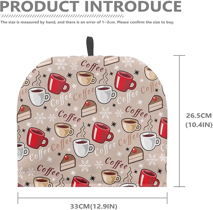 Coffee Teapot Cover Tea Cozy for Teapot Insulated Kitchen Accessory Tea Pot Cozy for Keeping Warm Brown Home Decor