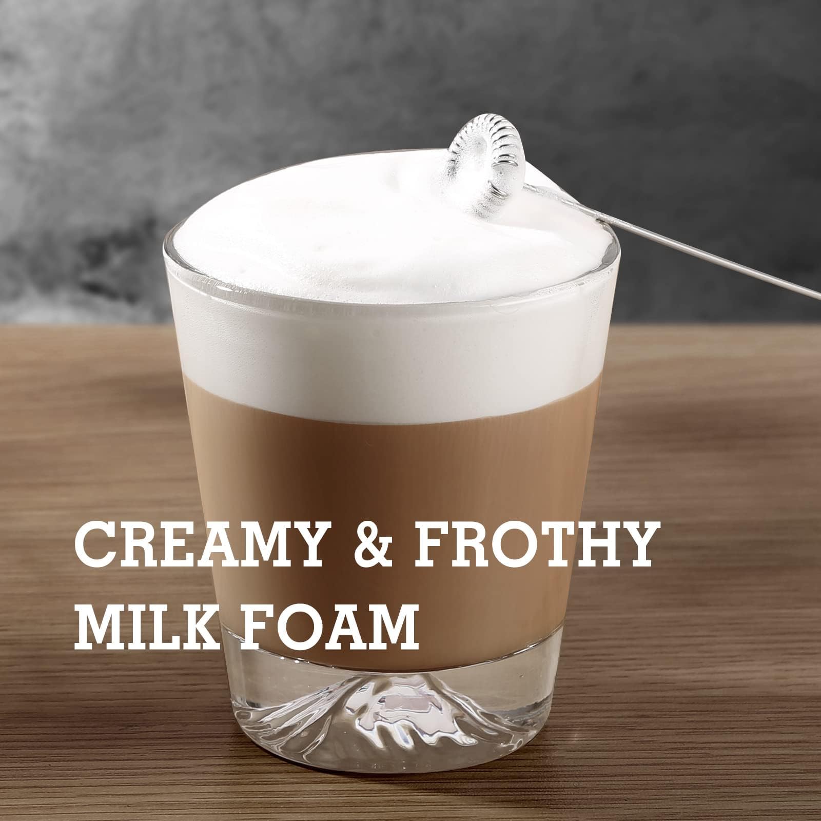 SIMPLETASTE Milk Frother Handheld Electric Foam Maker Battery Operated