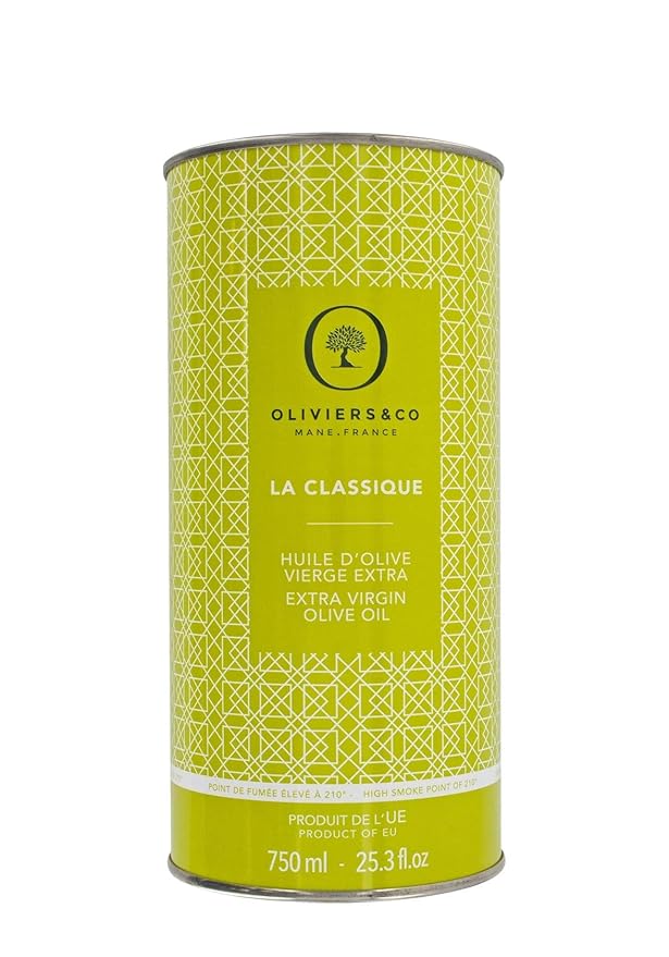 La Classique Extra Virgin Olive Oil by Oliviers&Co ??Cold-Pressed Spanish EVOO | 100% Picual Olives | High in Polyphenols | Balanced, Smooth Flavor | All-Purpose Cooking Oil | 750 ml Tin