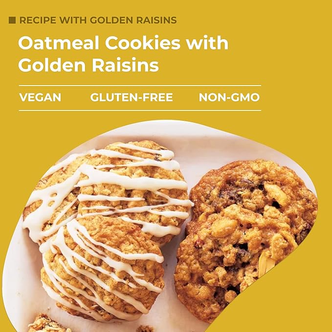 Amrita Golden Raisins 4 lb | No Added Sugar, Naturally Sweet, Gluten Free Dried Sultanas, Kishmish | Packed Fresh in Resealable Bags | Yellow and White Raisins, Vegan Snacks, Healthy Snacks