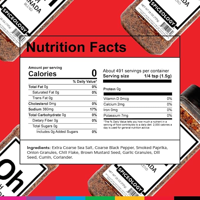 Spiceology - Oh Canada Steak Seasoning - All-Purpose BBQ Rubs, Spice Blends and Seasonings - Use on: Beef, Chicken, Pork, Steak, Bacon, Lamb, Burgers, and Meatloaf - 6 oz