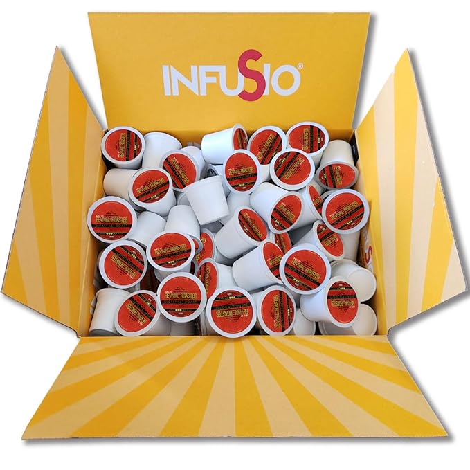 InfuSio Coffee Pods ??96 Count, Breakfast Blend (Medium Roast Coffee) Single Serve Coffee Pods for Keurig K Cupì§?Brewers, Compatible with Keurig 2.0 Brewers