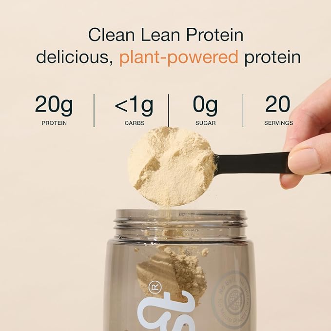 Nuzest - Pea Protein Powder - Clean Lean Protein, Premium Vegan Plant Based Protein Powder, Dairy Free, Gluten Free, GMO Free, Protein Shake (1.1 Pound (Pack of 1), Wild Strawberry)