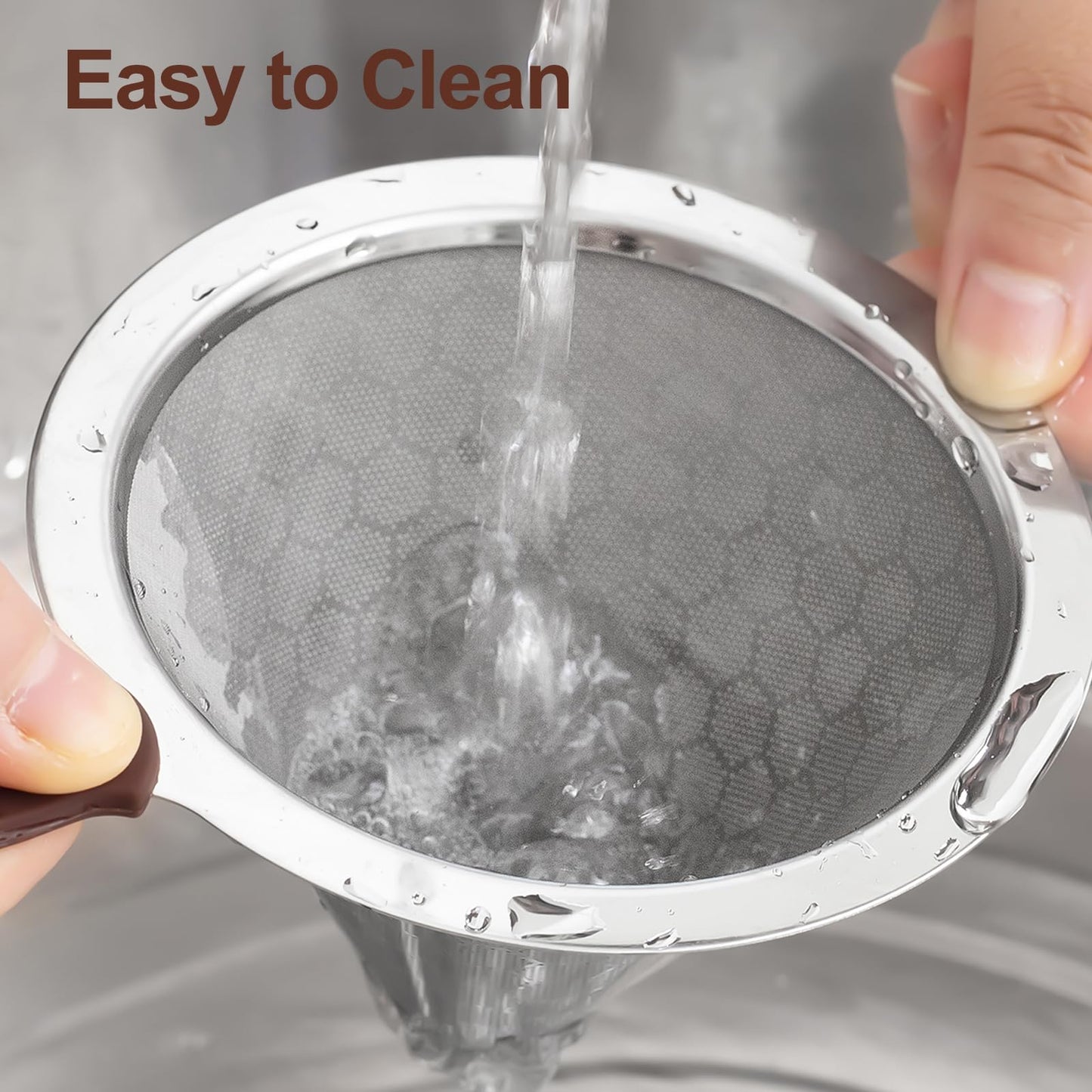 Pour Over Coffee Dripper, MISETTO Stainless Steel Filter,Easy to Clean Paperless pour over coffee