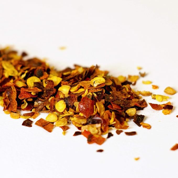 FreshJax Organic Smoked Red Chili Flakes (2.5 oz Bottle) Non GMO, Gluten Free, Keto, Paleo, No Preservatives Crushed Red Chili Pepper Flakes | Handcrafted in Jacksonville, Florida