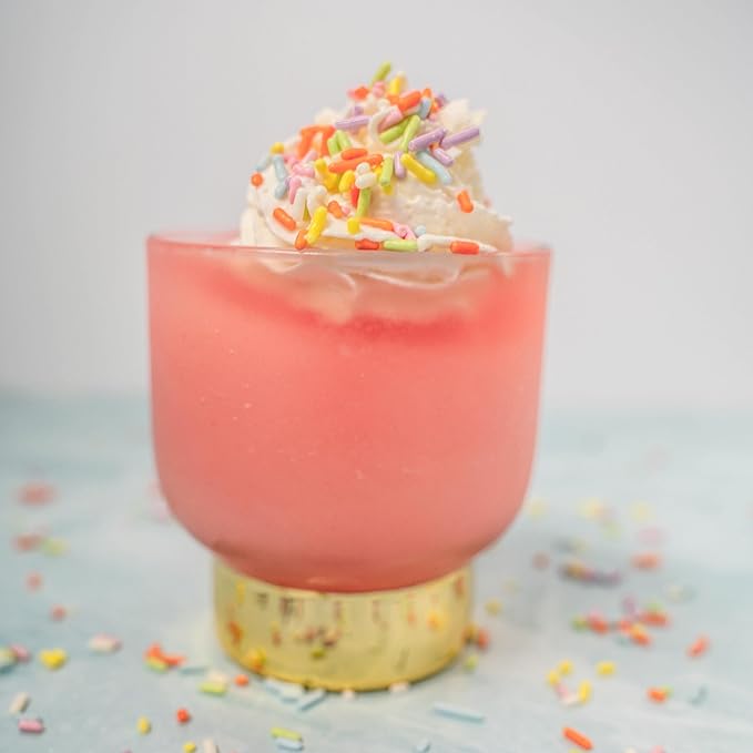 Frozen Cocktail Drink Mix - Makes 12 Martini Slushies - Drink Powder Pouches for Alcohol - All Natural Low Sugar Mixer, No Blender Needed - Happy Birthday