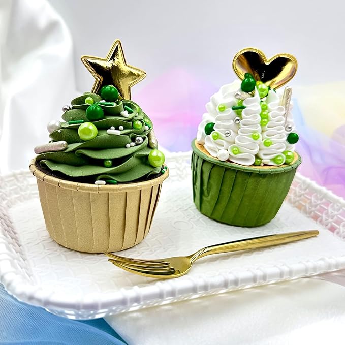 Sprinkles for Cake Decorating, Green and White Pearl Silver Jimmies St. Patrick?셲 Day Sprinkles Mix for Baking Cookies Cupcake Ice Cream