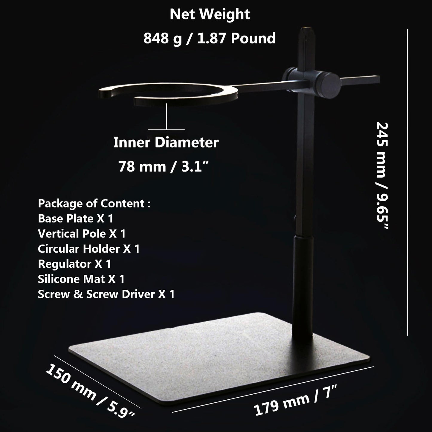 Makidar Pour Over Coffee Station Coffee Dripper Stand Stainless Steel