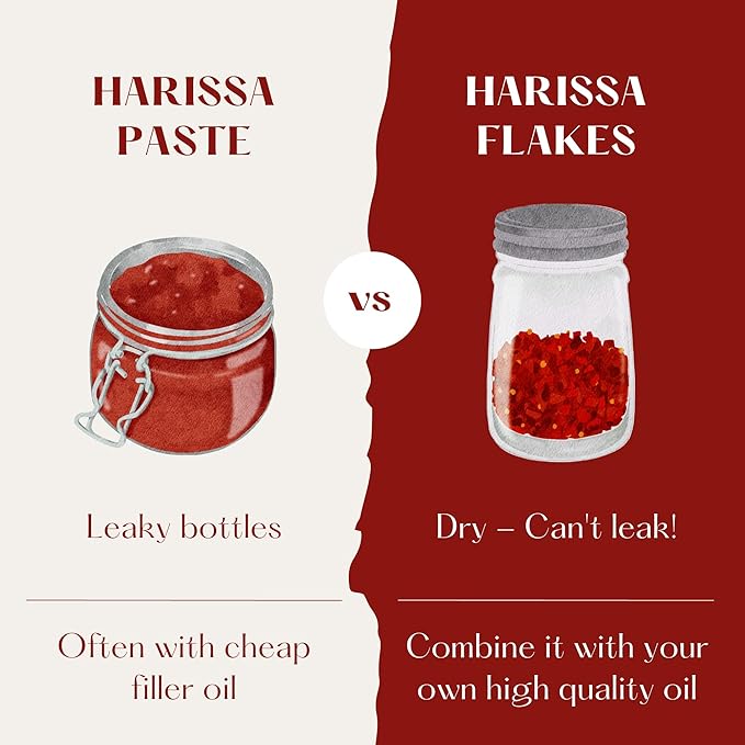 Premium Rose Harissa Spice ??Small-Batch Blend by NYC Chefs with a blend of Peppers & Rose Petals. Featured in Cook with Bon Appétit. Perfect for Roasted Veggies, Grilled Meats and Fish, Stews & Marinades - 2 oz (3 Packages)
