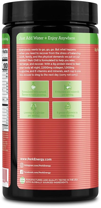 Perk Chill Mexican Hot Chocolate Flavored Drink Mix (18 Servings) - Soy Free & Peanut Free