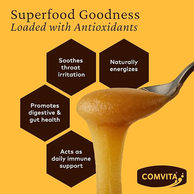 Comvita Manuka Honey UMF 15+ (MGO 514+) - Raw Manuka Honey New Zealand, Pure & Unpasteurized, Superfood for Immune Health, Use in Tea, Wild, Monofloral, Non-GMO - 250g (8.8 oz)