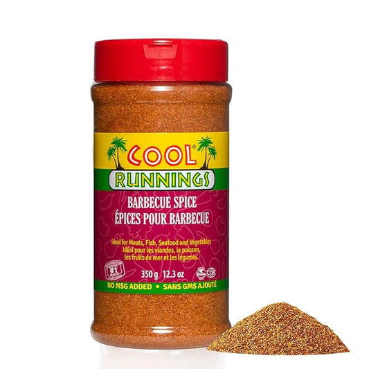 Cool Runnings Barbecue Spice 350g - Smoky and Flavorful Blend for Grilling, Roasting, and Seasoning Meats, Vegetables, and Seafood, Ideal for BBQ Dishes