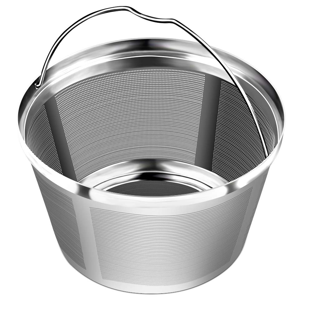 Reusable Stainless Steel Coffee Filter, Fits Mr Coffee 8-12 Cup
