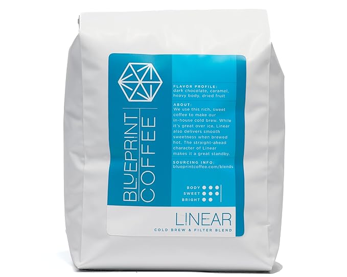 Blueprint Coffee Linear Cold Brew Blend Whole Bean Coffee, 2lb