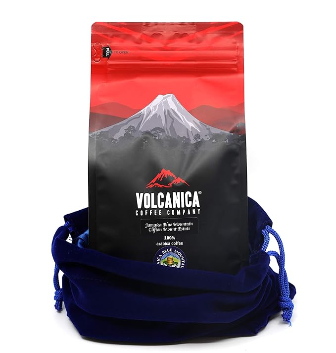 Jamaican Blue Mountain Coffee, Clifton Mount Estate, 100% Certified, Ground, Fresh Roasted, 16-ounce