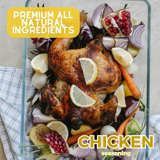 Everything But The Chicken Seasoning | Gourmet Seasoning | Artisanal Spice Blend | All Natural | Non GMO | Hand Crafted | Made In USA | 7.2 oz (204g) | Small Batch | Bougie BBQ | Gustus Vitae | #558