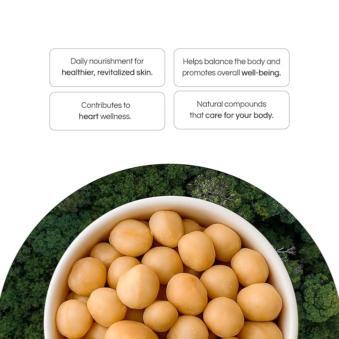 Macadamia Nuts Kit 48 oz, Stand Up Pouch – Rich in Omega 3, Vitamins and Minerals – Natural Source of Skin and Well Being – Lightly Salted – Brazilian Natural Company