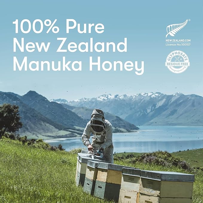 New Zealand Honey Co. Raw Manuka Honey UMF 10+ | MGO 263+, 8.8oz / 250g | Organic Medical Grade Manuka Honey for Daily Wellness, Skin Care & Dogs