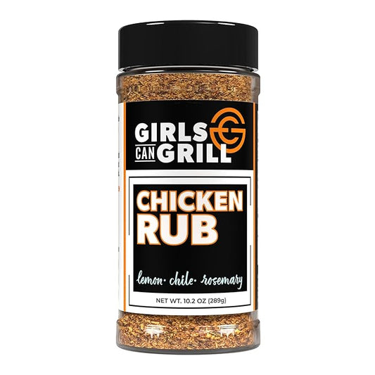 Girls Can Grill Chicken Rub | Award Winning Barbecue Seasoning for Chicken, Turkey, Duck, Poultry and Vegetables | 10.2 oz