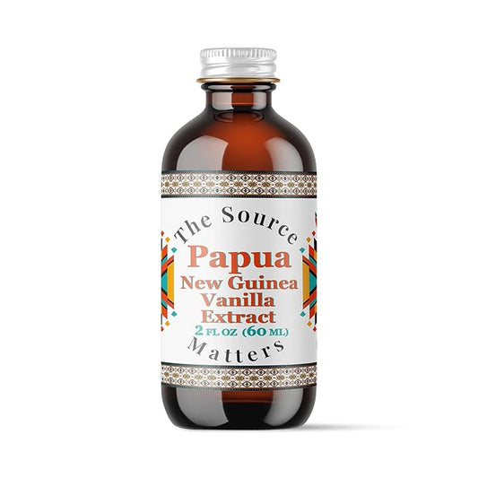 Papua New Guinea Vanilla Extract by The Source Matters | Pure, Authentic Flavor for Baking & Culinary Use (2 oz)