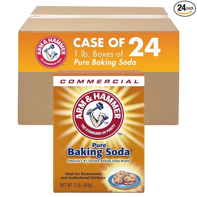 Arm & Hammer 33200-84104 Baking Soda, 16 oz (Pack of 24)