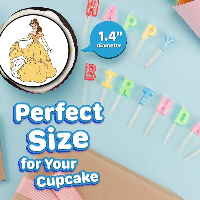 30 x Edible Cupcake Toppers ??The Beast's Redemption Themed Collection of Edible Cake Decorations | Uncut Edible on Wafer Sheet