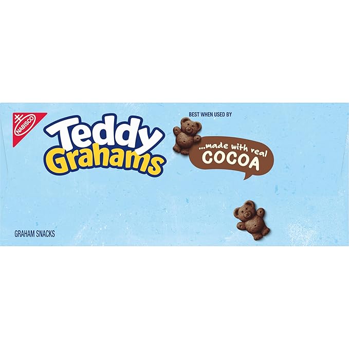 TEDDY GRAHAMS Chocolate Graham Snacks, Bulk Kids Snacks, 6 - 10 oz Boxes