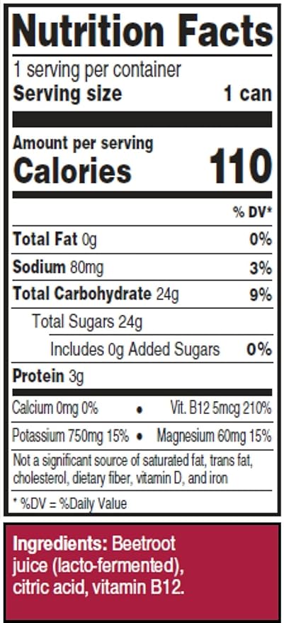 Juice Performer Beet Juice With Vitamin B12 - Natural Pre-Workout Beetroot Juice For Boosting Stamina & Strength - Vegetable Juice with B12 Energy Booster - Superfood 8.4 Fl.Oz. (12 Pk) Vegan