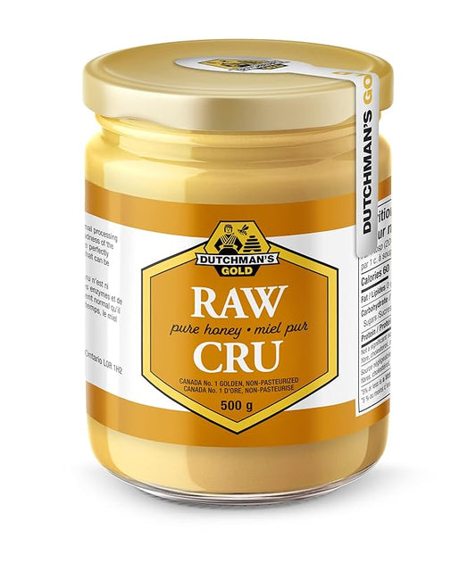 Dutchman's Gold Raw Honey 1.1 lbs - Unfiltered - Non-pasteurized