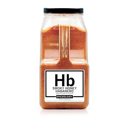 Spiceology – Smoky Honey Habanero – Sweet & Spicy BBQ Rub for Chicken, Ribs, Pork, Steak & Seafood – Smoked Paprika, Honey & Habanero Powder – Gluten-Free Meat Rub & Grill Seasoning – 112 oz