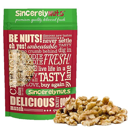 Sincerely Nuts Raw Shelled Walnuts (1lb bag) | No Shell Walnut Halves and Pieces | Easy to Eat & Cook Right Out of the Bag | Kosher & Gluten Free Superfood | Plant Based Fiber & Healthy Fats