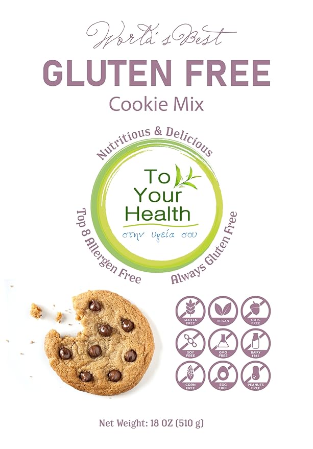 To Your Health Bakery Gluten Free (GF) Cookie Mix- Organic, Non-GMO, Top 8 Allergen Free