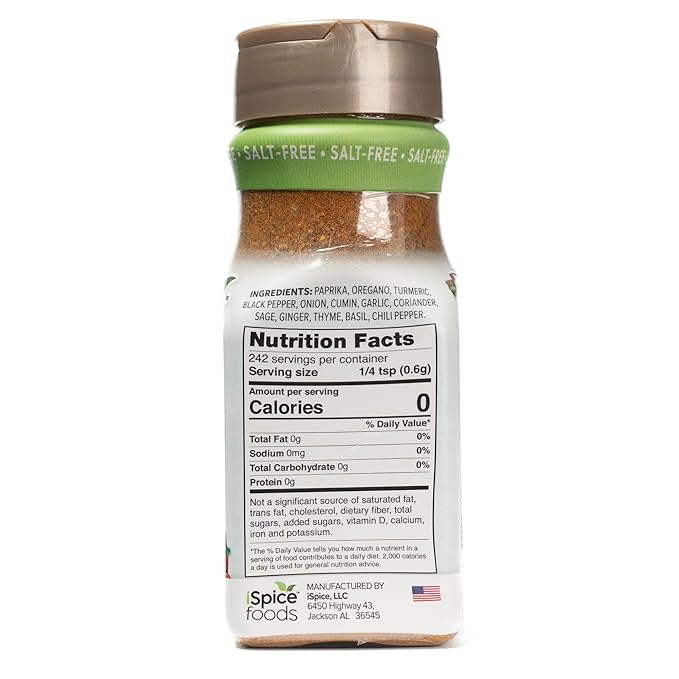 iSpice - Salt-Free | Sugar free | 100% Fat Free Pure Wellness Chicken Super Spice Blend | All Natural | Ready to use as is | No preparation is necessary