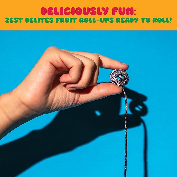 Fruit Rolls by Zest Delites, 100% Natural Healthy Fruit Snacks for Kids & Adults, Made from Real Raspberry Leather, Vegan, School Lunch Snack, A Twist on Raspberry Strips, 10 Packs