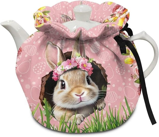 Easter Egg Tea Cozy for Teapot Insulated Large Teapot Cover to Keep Warm Tea Kettle Cover Machine Washable for Home Kitchen Tea Party Table D챕cor