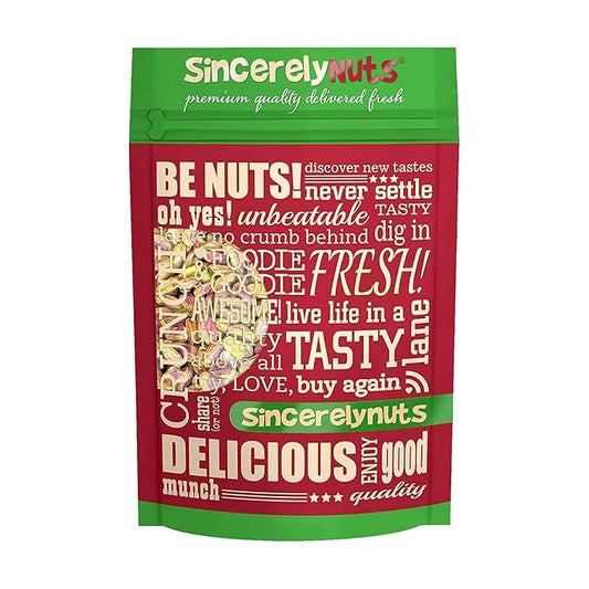 Sincerely Nuts Pistachios Roasted and Salted Kernels No Shell Healthy Snacks for Kids and Adults Shelled Convenient Snack Gourmet Flavor Vegan, Kosher Gluten Free. 5 LB Bag